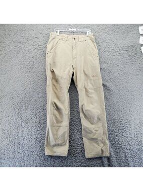Cabelas Pants Mens 34x34 Tan Outdoor Stretch Cotton Blend Durable Construction